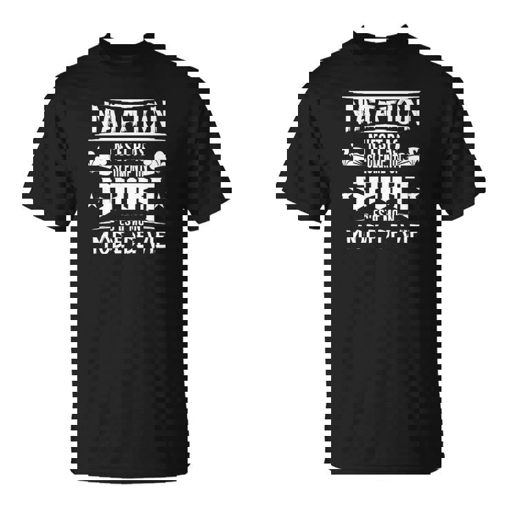 T-shirt Natation Mon Mode De Vie, Idéal pour Amateurs