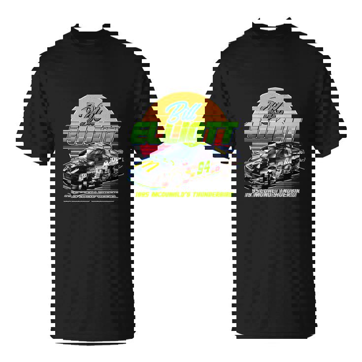 T-Shirt Noir Bill Elliott 94, Fan de Course Automobile