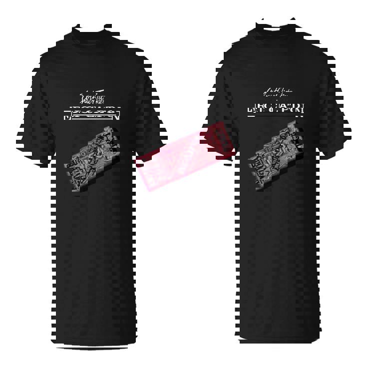 T-Shirt Noir Eric Clapton, Design Billet de Concert pour Fans