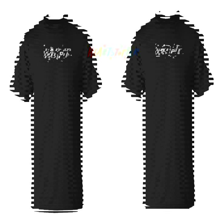 T-shirt Noir HEARTSTOPPER Lettres Colorées, Style Ludique