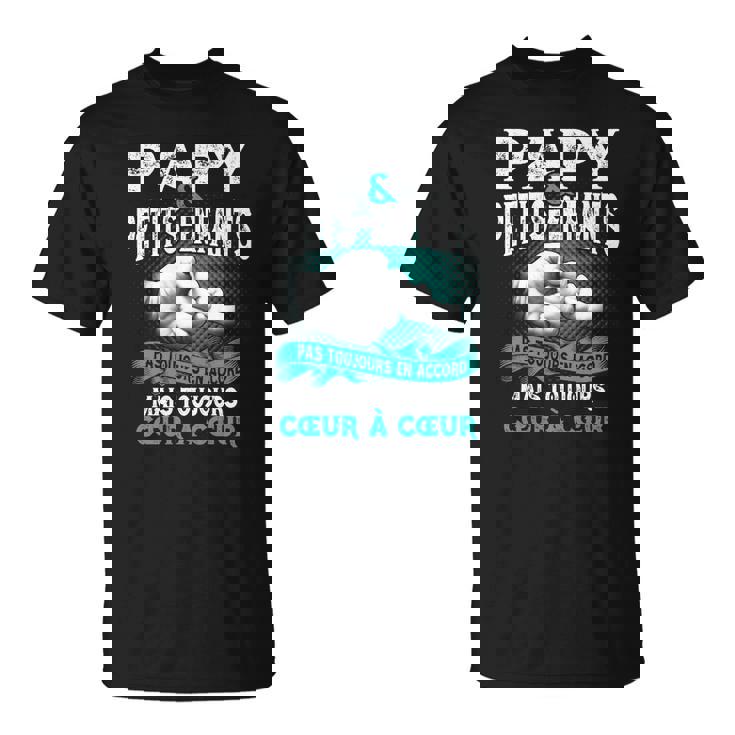 T-shirt Papy & Petits-Enfants, Famille Heureuse Ensemble