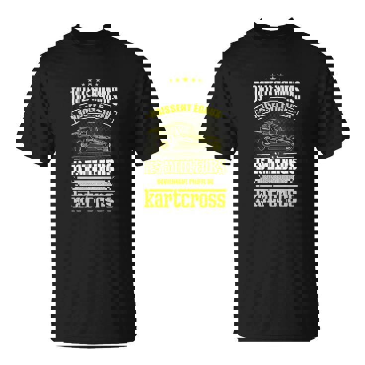 T-shirt Pilote de Kartcross, Idéal pour les Passionnés de Course