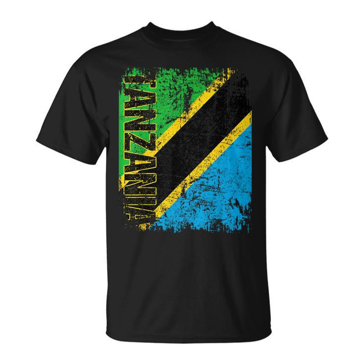 Tanzania Flag Vintage Distressed Tanzania T-Shirt