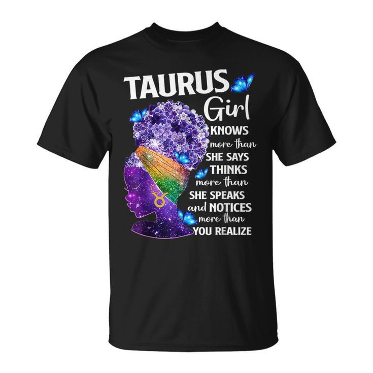 Taurus Queen Sweet As Candy Birthday For Black Women T-Shirt