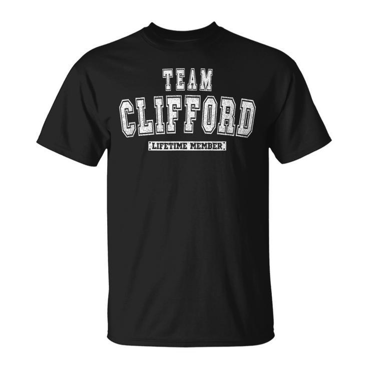 Team Clifford Lifetime Member Family Last Name T-Shirt