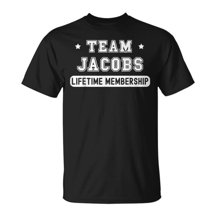 Team Jacobs Lifetime Membership Family Last Name T-Shirt