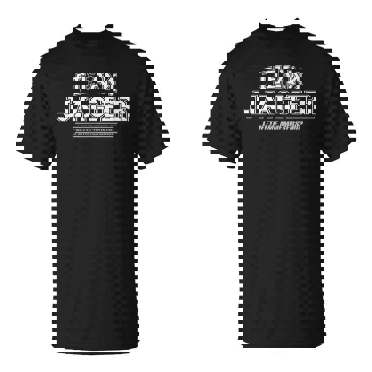 Team Jager Proud Family Surname Last Name T-Shirt