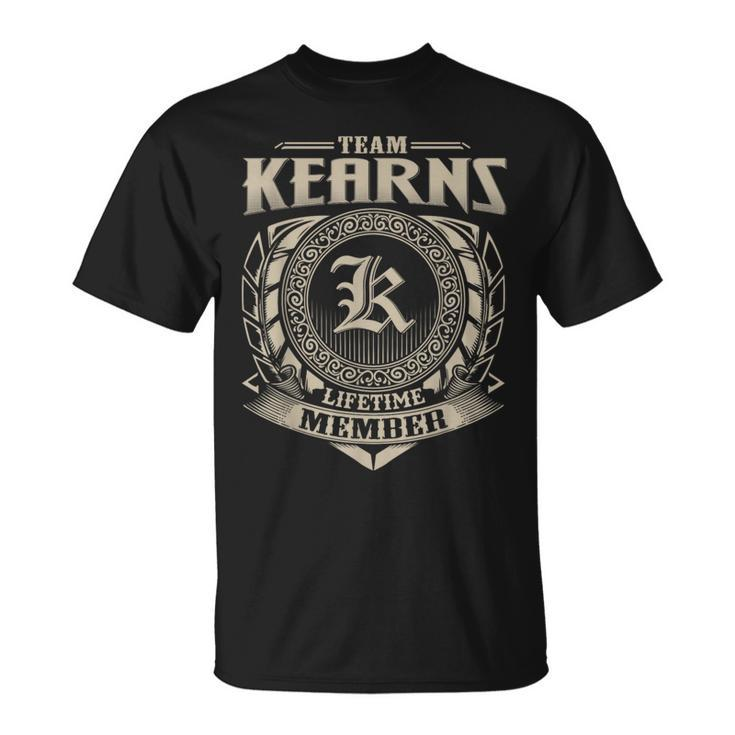 Team Kearns Lifetime Member Kearns Name Personalized Vintage T-Shirt