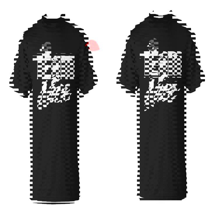 Team Nice Couple Matching Outfit Team Naughty T-Shirt