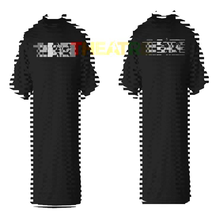 Teatro Obra Retro -Intage Actores Actriz Drama Teatro Camiseta unisex