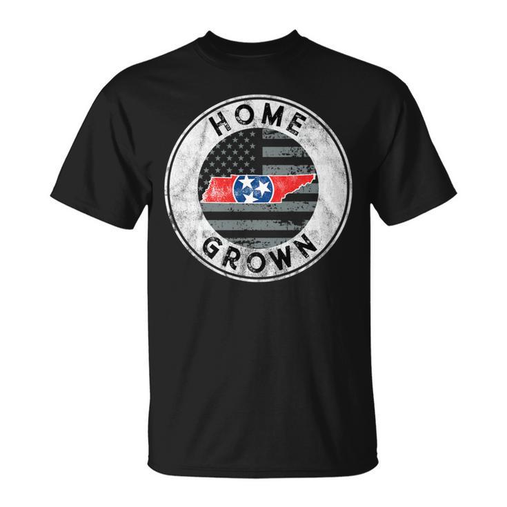 Tennessee Native Home Grown Quote State American Flag Pride T-Shirt