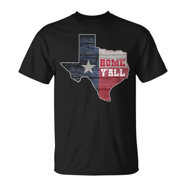 Texas Home Y'all State Lone Star Pride T-Shirt