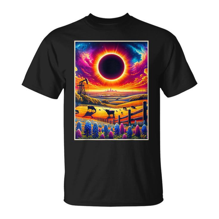 Texas Solar Eclipse 2024 Totatily Total Eclipse Vintage T-Shirt