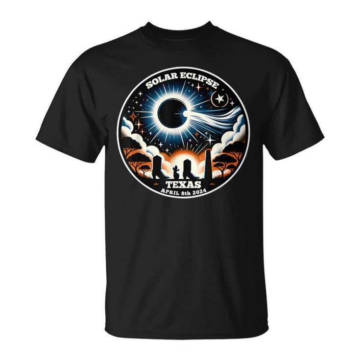 Texas Total Solar Eclipse Totality Monday April 8 2024 T-Shirt