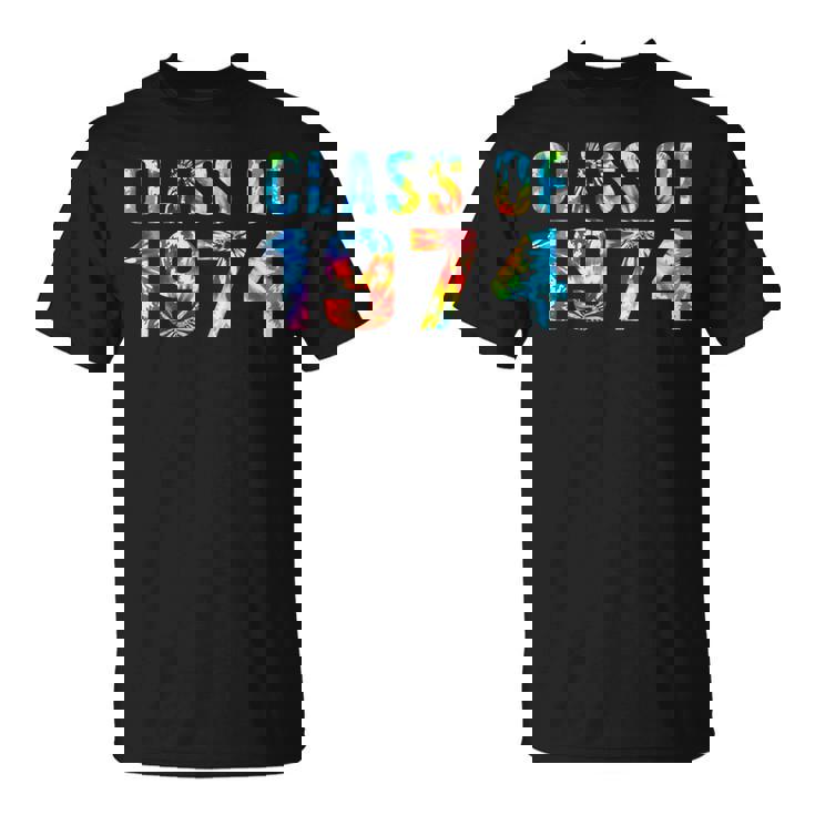 Tie Dye Class Of 1974 74 Reunion High School Graduation 50Th T-Shirt