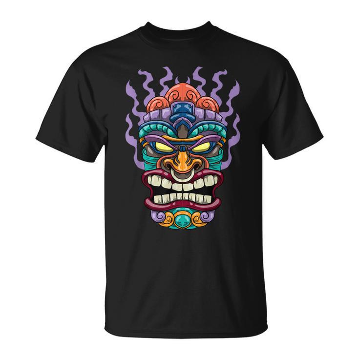 Tiki Mask Hawaiian Luau Talisman Tiki Totem Hawaii T-Shirt