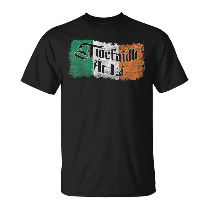 Tiocfaidh Ar La Vintage Ireland Irish Flag T-Shirt