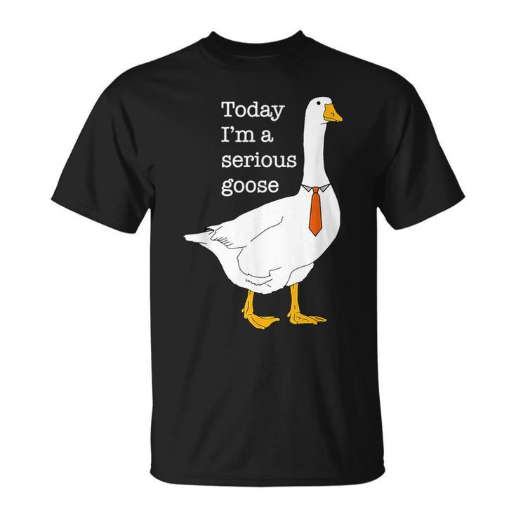Today I'm A Serious Goose Silly Goose Cute T-Shirt