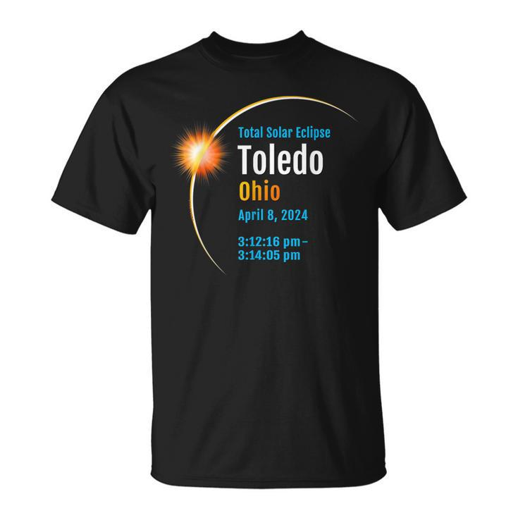 Toledo Ohio Oh Total Solar Eclipse 2024 1 T-Shirt