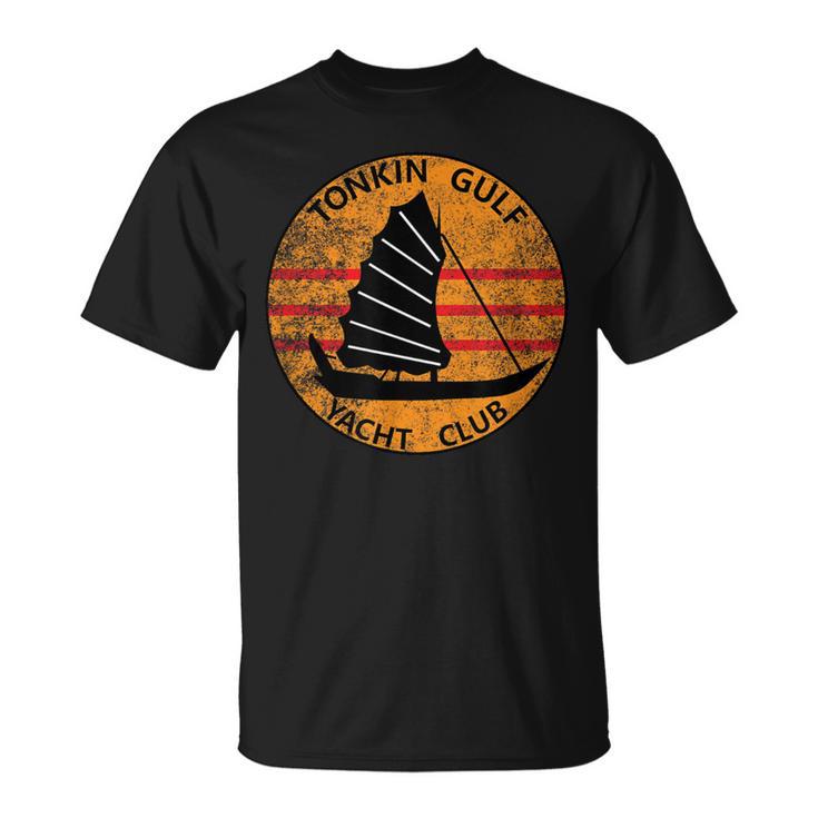 Tonkin Gulf Yacht Club 7Th Fleet Vietnam Veteran Patch T-Shirt