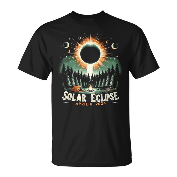 Total Solar Eclipse 04082024 American Solar Eclipse T-Shirt