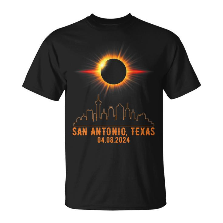 Total Solar Eclipse 04082024 San Antonio Texas T-Shirt