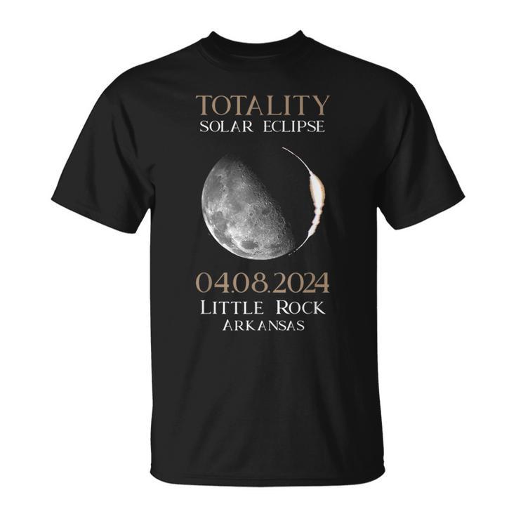 Total Solar Eclipse 2024 04 Little Rock Arkansas T-Shirt