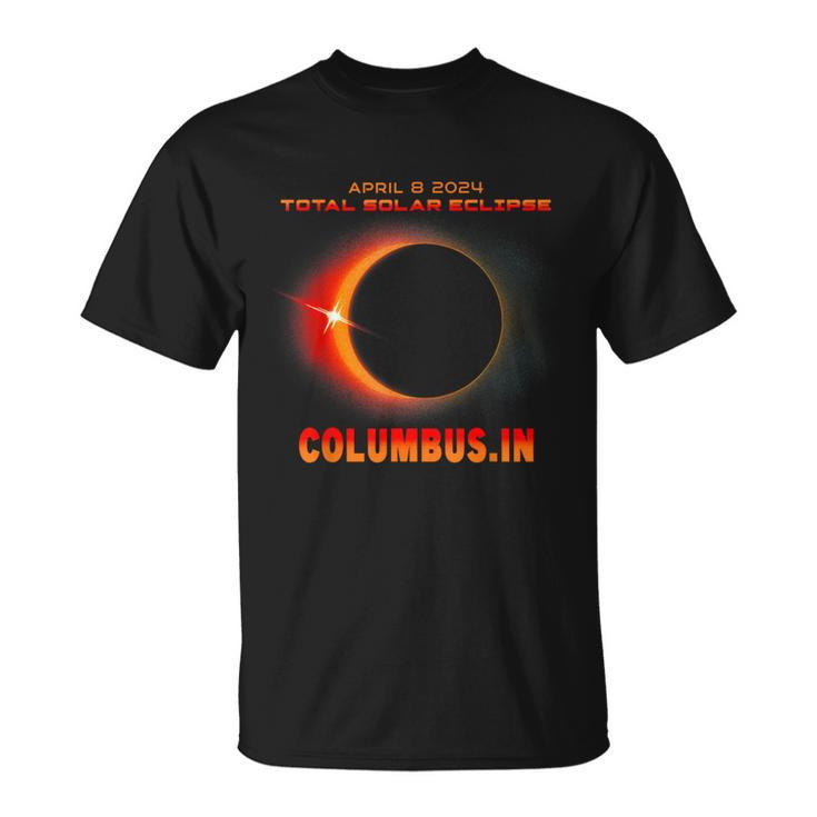 Total Solar Eclipse 2024 Columbus Indiana T-Shirt