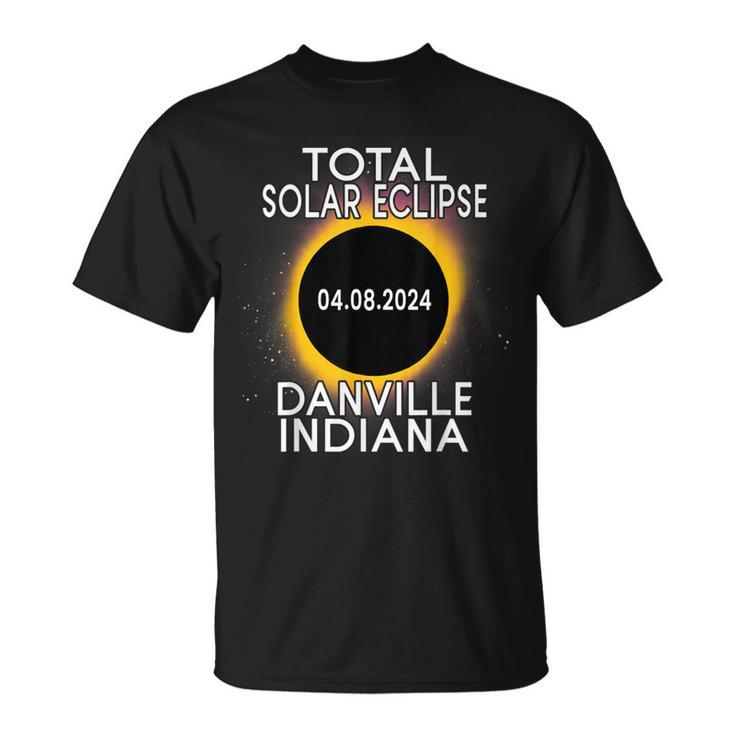 Total Solar Eclipse 2024 Danville Indiana Path Of Totality T-Shirt
