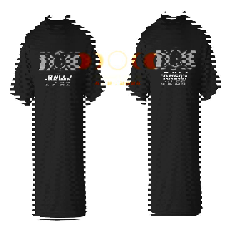 Total Solar Eclipse 2024 Franklin Indiana April 8 2024 T-Shirt
