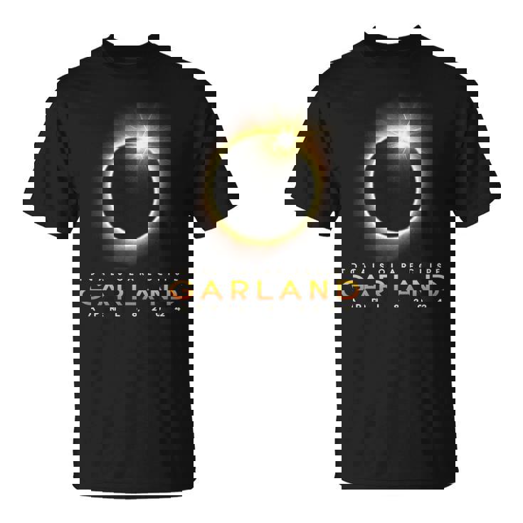 Total Solar Eclipse 2024 Garland April 8 2024 Moon Cover T-Shirt