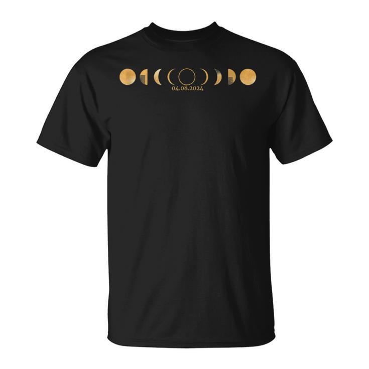 Total Solar Eclipse 2024 Totality Usa Spring April 8 24 T-Shirt