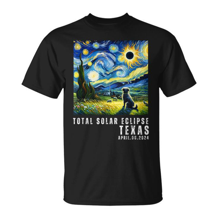 Total Solar Eclipse April 8 2024 Texas Souvenir T-Shirt