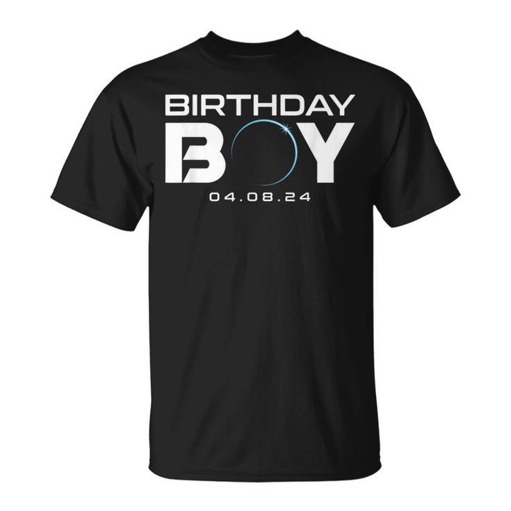 Total Solar Eclipse Birthday Boy April 8 2024 T-Shirt