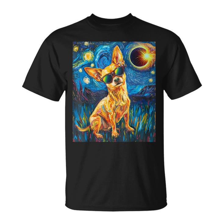 Total Solar Eclipse Chihuahua Dog T-Shirt