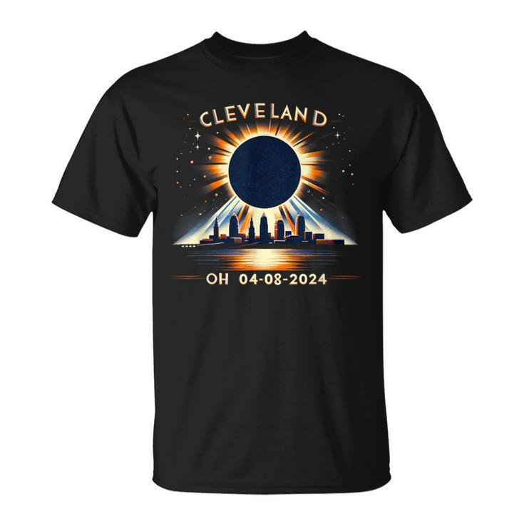 Total Solar Eclipse Oh April 08 2024 Cleveland Solar Eclipse T-Shirt