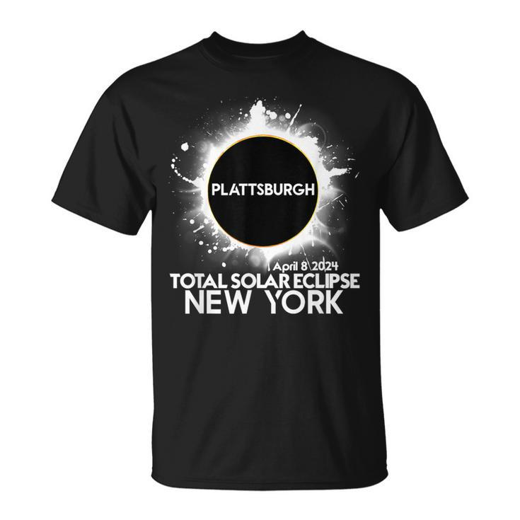 Total Solar Eclipse Plattsburgh New York 2024 Totality T-Shirt