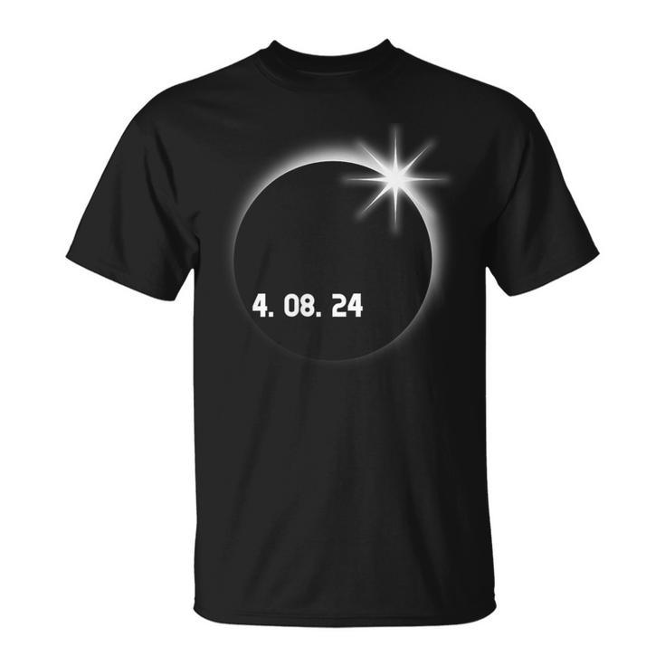 Total Solar Eclipse Spring April 8Th 2024 America Totality T-Shirt