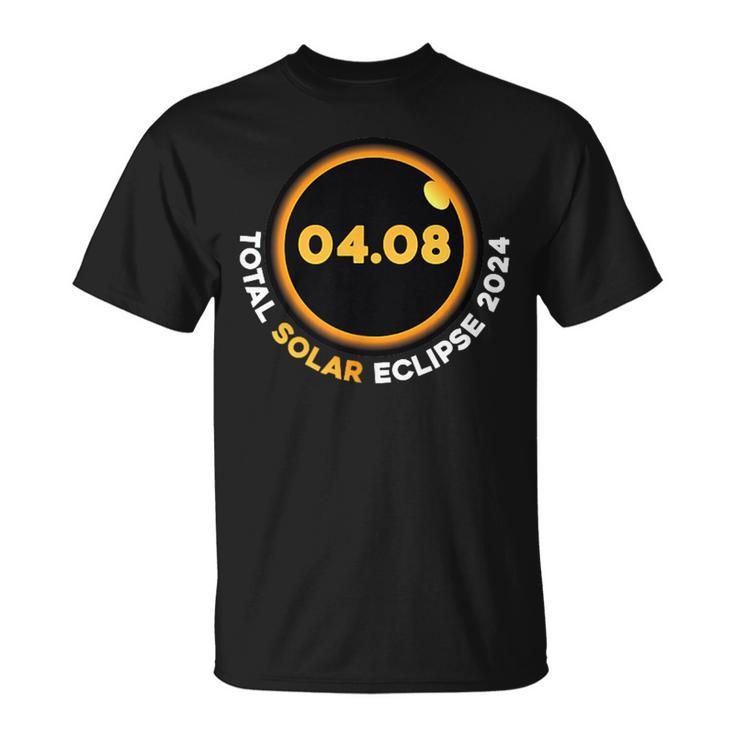 Total Solar Eclipse Tour 2024 Front And Back T-Shirt