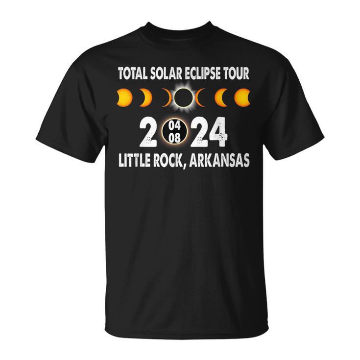 Total Solar Eclipse Us Tour 04 08 2024 Little Rock Arkansas T-Shirt