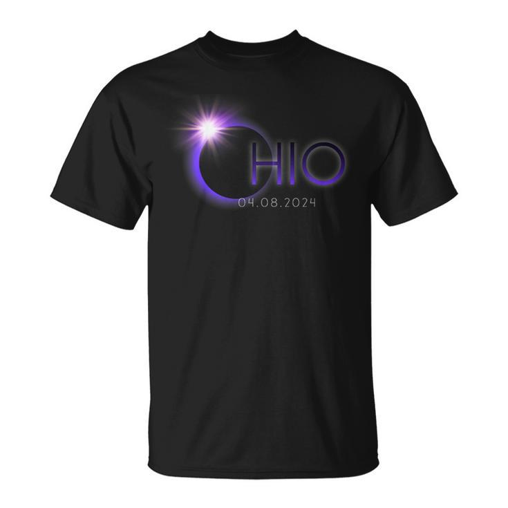Totality Solar Eclipse 040824 Phases Ohio State T-Shirt
