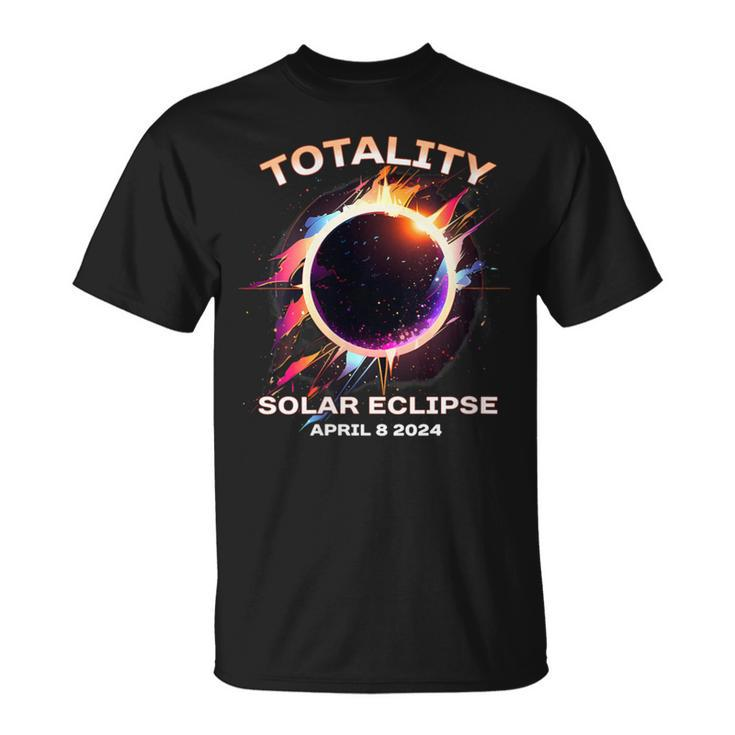 Totality Solar Eclipse April 8 2024 Event Souvenir Graphic T-Shirt