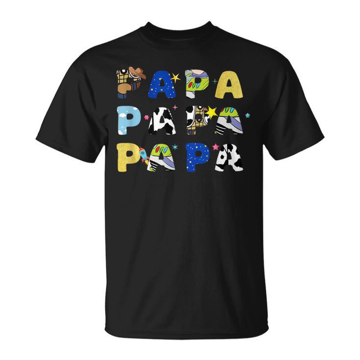 Toy Story Papa Boy Dad Father's Day For Mens T-Shirt