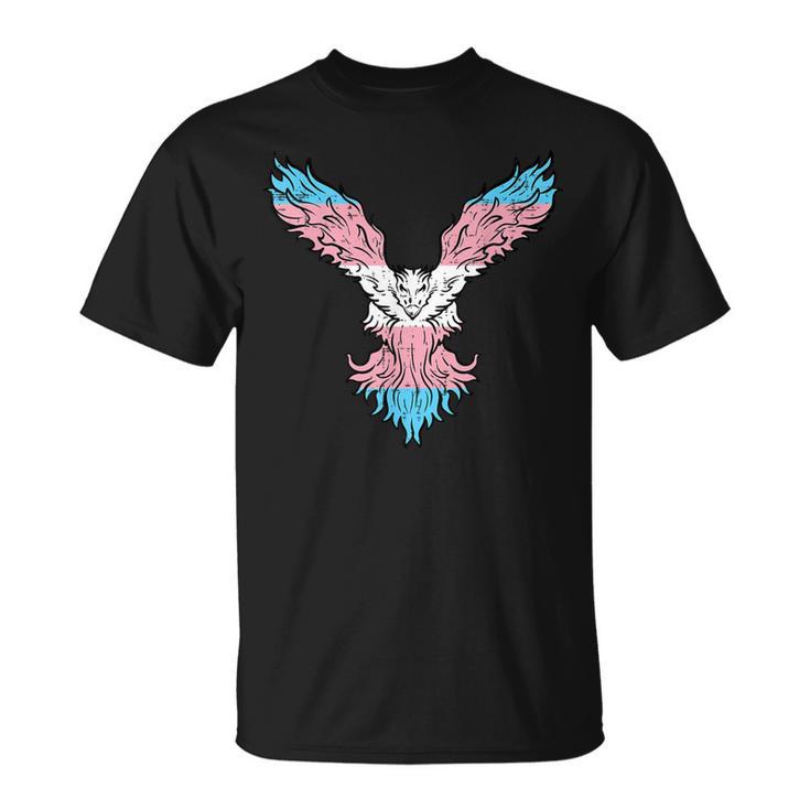 Transgender Bird Phoenix Trans Pride Flag Lgbt Kid T-Shirt