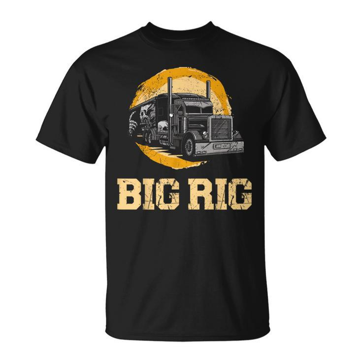 Trucker Truck Driver Vintage Big Rig T-Shirt