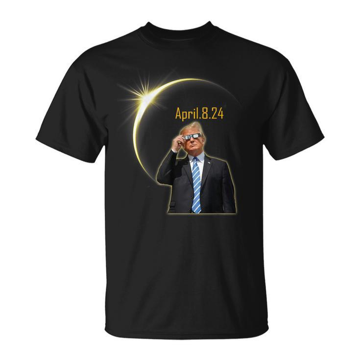 Trump Solar Eclipse 2024 Total Solar Eclipse 40824 T-Shirt