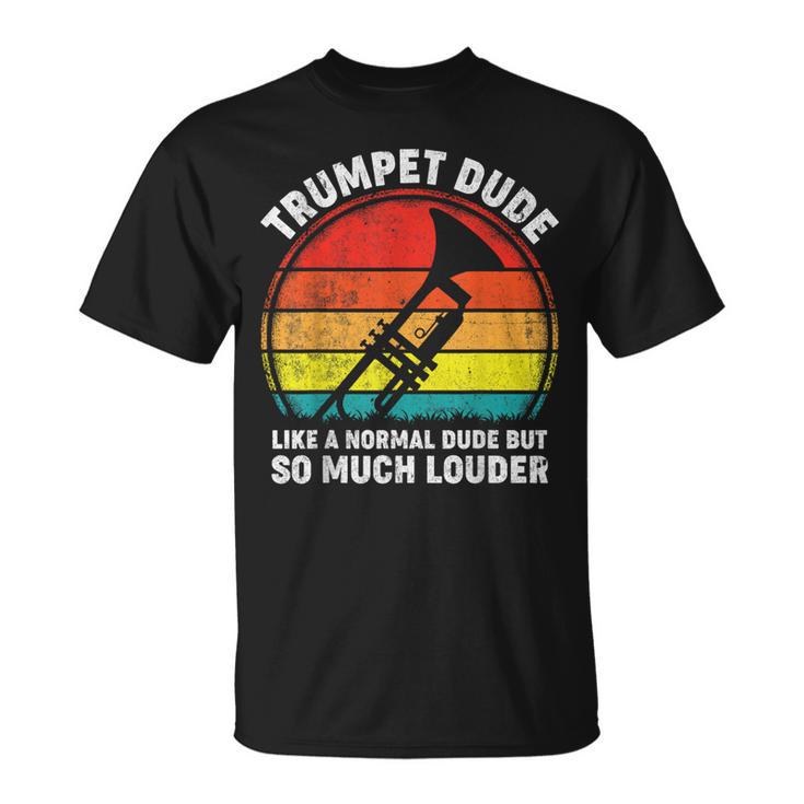 Trumpeter Marching School Band Vintage Jazz Trumpet T-Shirt