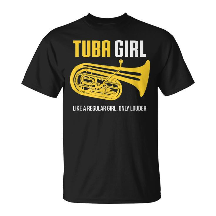 Tuba Girl  Cute Marching Band T-Shirt