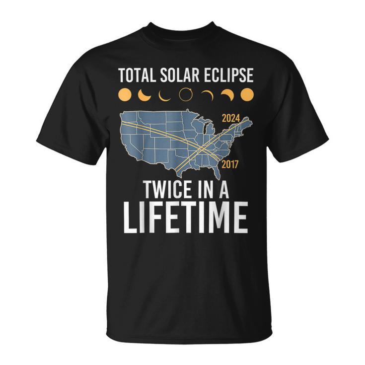 Twice In A Lifetime Solar Eclipse 2024 Total Eclipse T-Shirt | Seseable UK