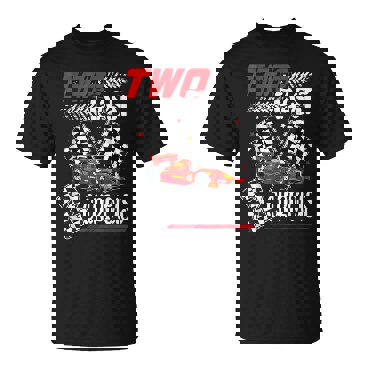 柔らかい Two T-Shirt Girl Boy Birthday 2Nd Racing Curious 2 Fast カットソー(半袖/袖なし)